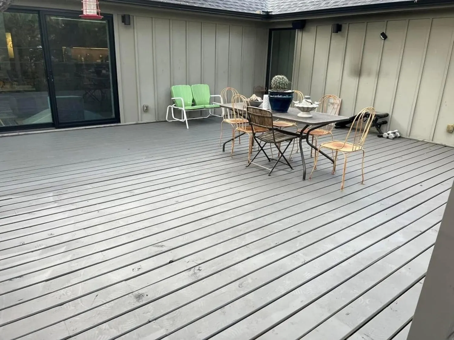 Deck surface after repair and finish